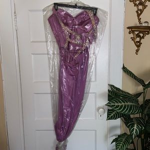 Purple jewel prom dress